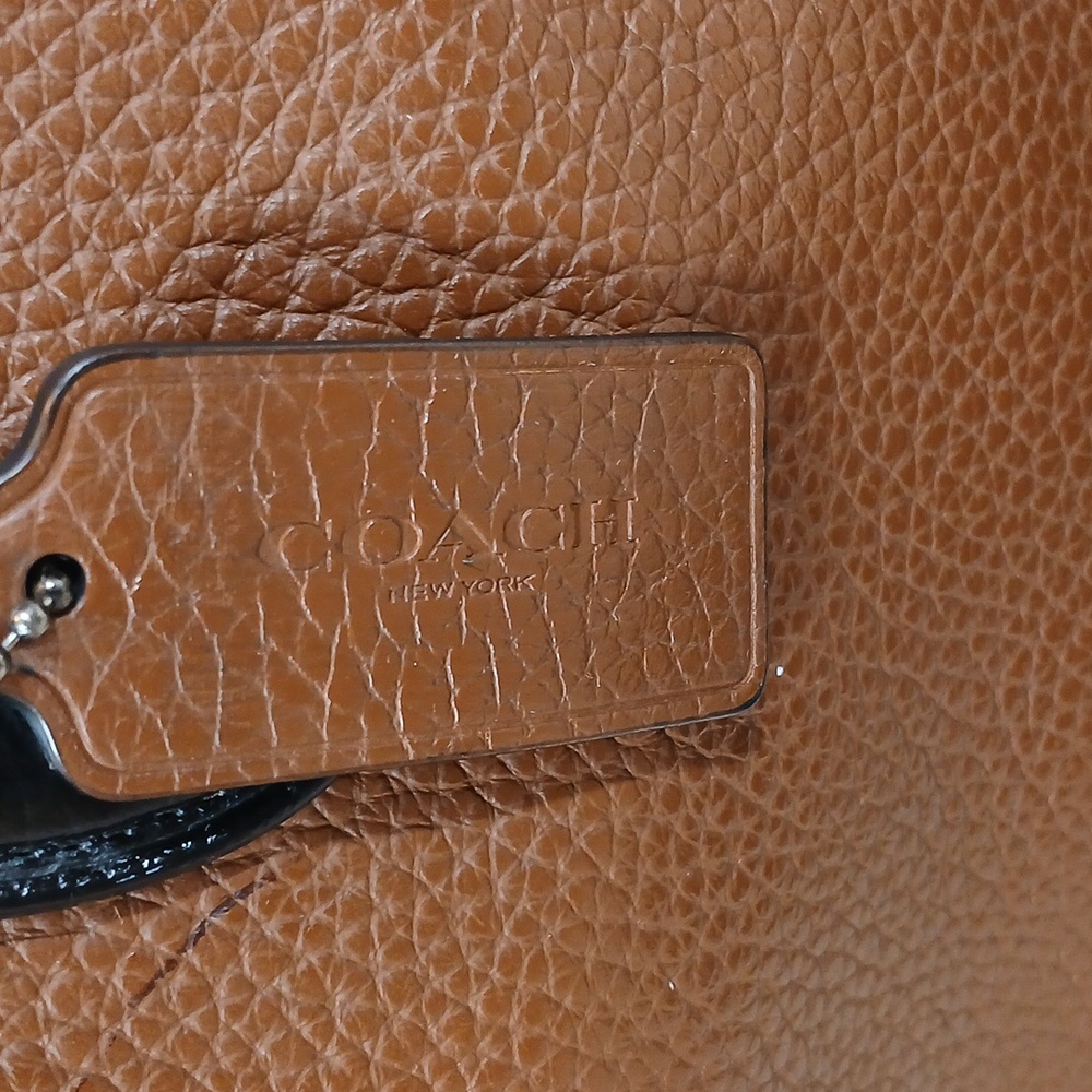 Coach Hamilton Brown Leather Double Zip  Men's Briefcase/ Shoulder Bag - Picture 2 of 16